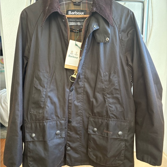 Barbour Classic Bedale made in England size 36 Olive New With Tags - Picture 1 of 4